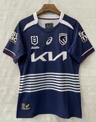 (S-7XL)2026 Denver Broncos Away Blue Rugby Jersey