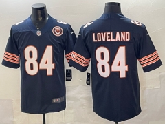 NFL Chicago Bears Royal Blue #84 Jersey(Logo 4)-0840