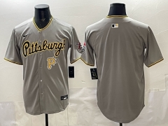 NFL Pittsburgh Pirates Gray Jersey(Logo 4)-0840