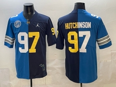 NFL Detroit Lions Blue #97 Jersey(Logo 2)-0840