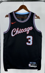 2026 City Version Chicago Bulls Black #3 NBA Jersey-311
