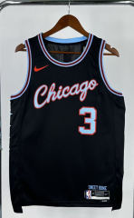 2026 City Version Chicago Bulls Black #3 NBA Jersey-311