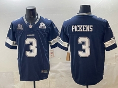 NFL Dallas Cowboys 3rd Generation Royal Blue#3 Jersey(Logo 4)-0840