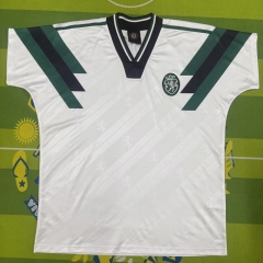 (S-4XL)Retro Version 1990 Sporting Lisbon Clube de Portugal White Thailand Soccer Jersey AAA-5303