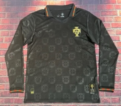 （s-4xl）2026 World Cup Portugal Black LS Thailand Soccer Jersey AAA-1424