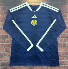 （s-4xl）2026 World Cup Scotland Home Royal Blue  LS Thailand Soccer Jersey AAA-1424