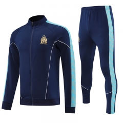 25-26 Olympique Marseille Royal Blue Thailand Soccer Jacket-4627