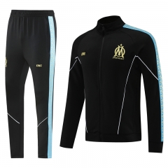 2025-26 Olympique de Marseille Black Jacket Uniform-LH