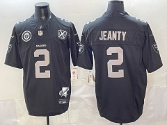 NFL 3rd Generation Retro Edition Las Vegas Raiders Black#2 Jersey(Logo 4)-0840