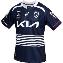 25-26 Mustang Away Blue Thailand kids Rugby Shirt