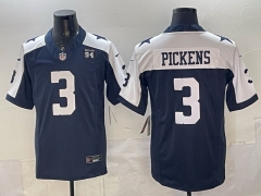 NFL Dallas Cowboys 3rd Generation Blue&White#3 Jersey(Logo 3)-0840