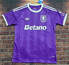 (S-4XL) 2025-26 Aston Villa Goalkeeper Purple Thailand Soccer Jersey AAA-1424
