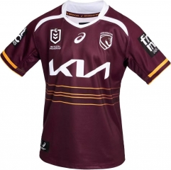 25-26 Mustang Home Red Thailand kids Rugby Shirt