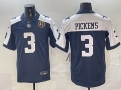 NFL Dallas Cowboys 3rd Generation Blue&White#3 Jersey(Logo 1)-0840