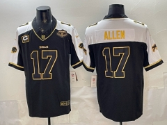 NFL Buffalo Bills Thanksgiving Gold Letter 3rd Generation Black#17 Jersey(Logo 2)-0840
