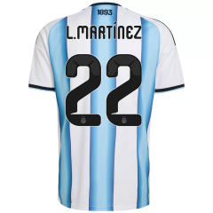 #22  L.Martínez 2026-27 Argentina Home Blue&White Thailand Soccer Jersey AAA-403