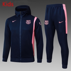 2025-2026 Barcelona Up-Cyan Kids/Youth Soccer Jacket Uniform-815