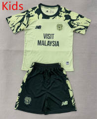 2025-26 Cardiff City Away Light Green Kids/Youth Soccer Uniform-AY