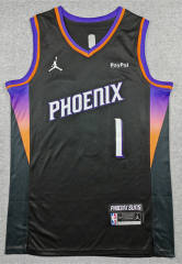 2026 Announcement Version Phoenix Suns Black#1 NBA  Jersey-1380