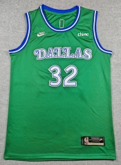 Classic Version Dallas Mavericks Green #32 NBA Jersey-1380