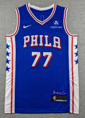 Philadelphia 76ers Blue#77 NBA Jersey-1380