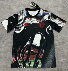 （s-4xl）2025-26 Manchester United Black&White Thailand Soccer Training Jersey-4506