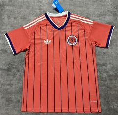(S-4XL) 26-27 Scotland Away Red Thailand Soccer Jersey AAA-4506