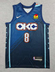 2026 City Edition Oklahoma City Thunder Blue #8 NBA Jersey-1380