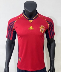 Retro Version 1998 Spain Away Red Thailand Soccer Jersey AAA-811