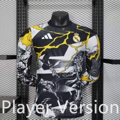 Player Version 2025-2026 Comic Version Real Madrid White&Black LS Thailand Soccer Jersey AAA-888