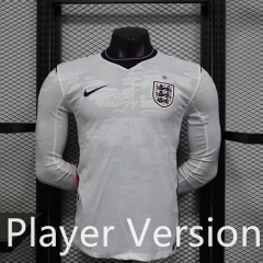 Player Version 2026-27 England Home White LS Thailand Soccer Jersey AAA-888