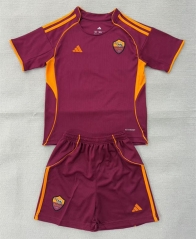 2025-2026 Roma Home Red Soccer Uniform-AY