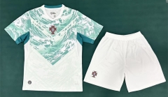 2026 World Cup Portugal Away Green&White Soccer Uniform-6748