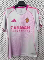 (S-4XL) 25-26 Real Zaragoza Pink&White Thailand Soccer Jersey AAA-2044