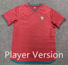 (S-4XL)Player Version 2026 World Cup Portugal Home Red Thailand Soccer Jersey AAA-912