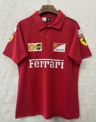 （s-3xl）Casual Ferrary Red Formula One Racing Polo Shirt