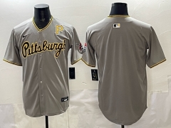NFL Pittsburgh Pirates Gray Jersey(Logo 2)-0840