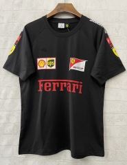 （s-3xl）Casual Ferrary Black Formula One Racing Jersey