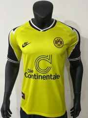 Retro Version 95-96 Borussia Dortmund Home Yellow Thailand Soccer Jersey AAA-0871