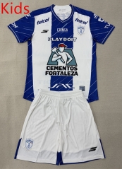 2025-26 Pachuca Home White& Blue Kids/Youth Soccer Uniform-AY