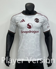 Player Version 26-27 Manchester United 2nd Away White Thailand Soccer Jersey-5493