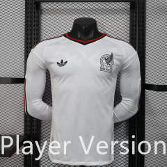 Player Version 2026-27  Mexico Away White LS Thailand Soccer Jersey AAA-888