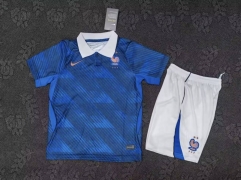 2026-27 world cup France Home Blue Kid/Youth Soccer Uniform-507
