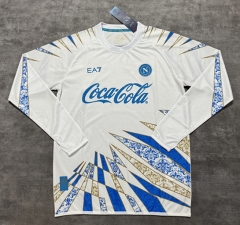 (S-4XL)25-26 Napoli White LS Thailand Soccer Jersey AAA-4506