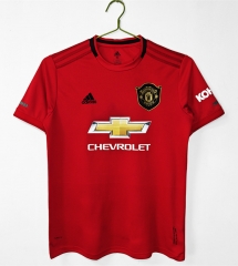Retro Version 19-20 Manchester United Home Red Thailand Soccer Jersey-C1046