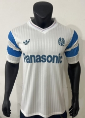 Retro Version 90-91 Olympique de Marseille Home White Thailand Sccer Jersey AAA-0871