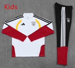 2026-27 Germany White Kids/Youth Soccer Tracksuit-2315