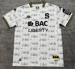 (S-4XL) 25-26 Kappa x Batman  Deportivo Saprissa  Away White Thailand Soccer Jersey AAA-4506