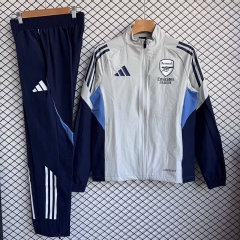 2025-26 Arsenal Light Grey Wind Coat Uniform -2315