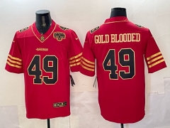 San Francisco 49ers #49 Red NFL Jersey - 0840